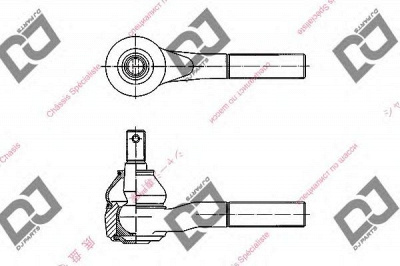 DJ PARTS de1039 -  Наконечник поперечной рулевой тяги